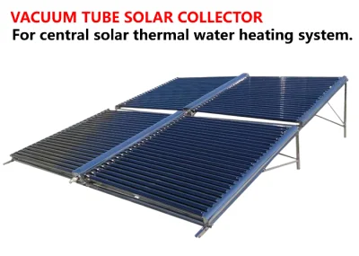 Высокоэффективный солнечный коллектор с вакуумными трубками для систем центрального отопления горячей водой.
