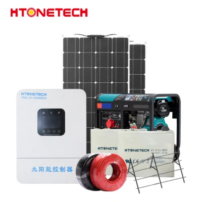 Htonetech Off Grid 3000 Солнечная система Производство Китай Монокристаллическая солнечная панель 13 кВт 150 Вт Дешевый дизельный генератор Солнечная гибридная фотоэлектрическая система